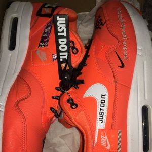 Women’s size 8.5 Orange Just Do It Air Max 1.